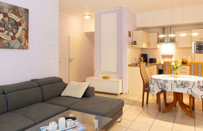Apartamento de 2 quartos em Zempin com piscina e jardim - Foto 9