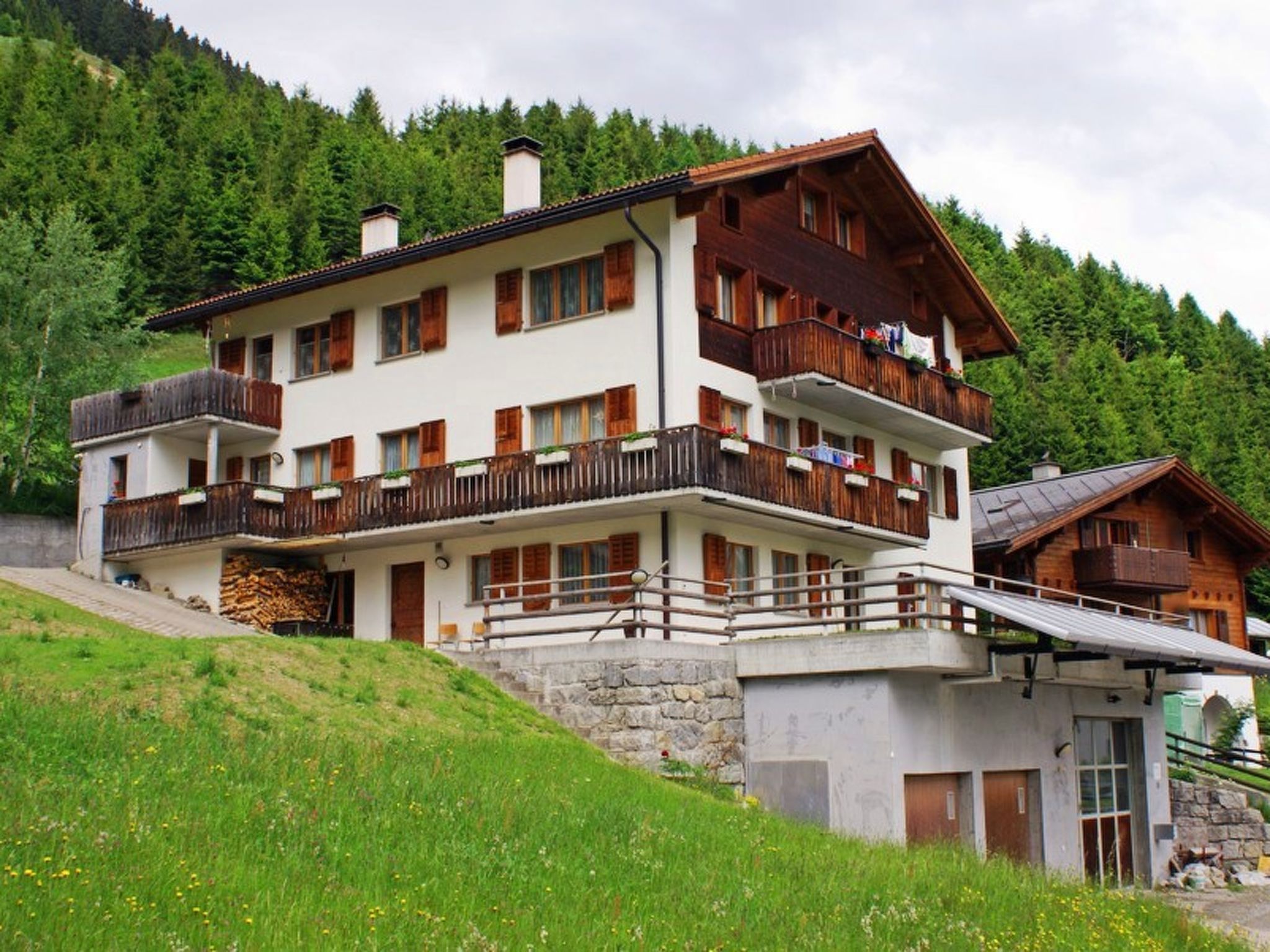 Foto 1 - Apartamento de 2 habitaciones en Disentis/Mustér con vistas a la montaña