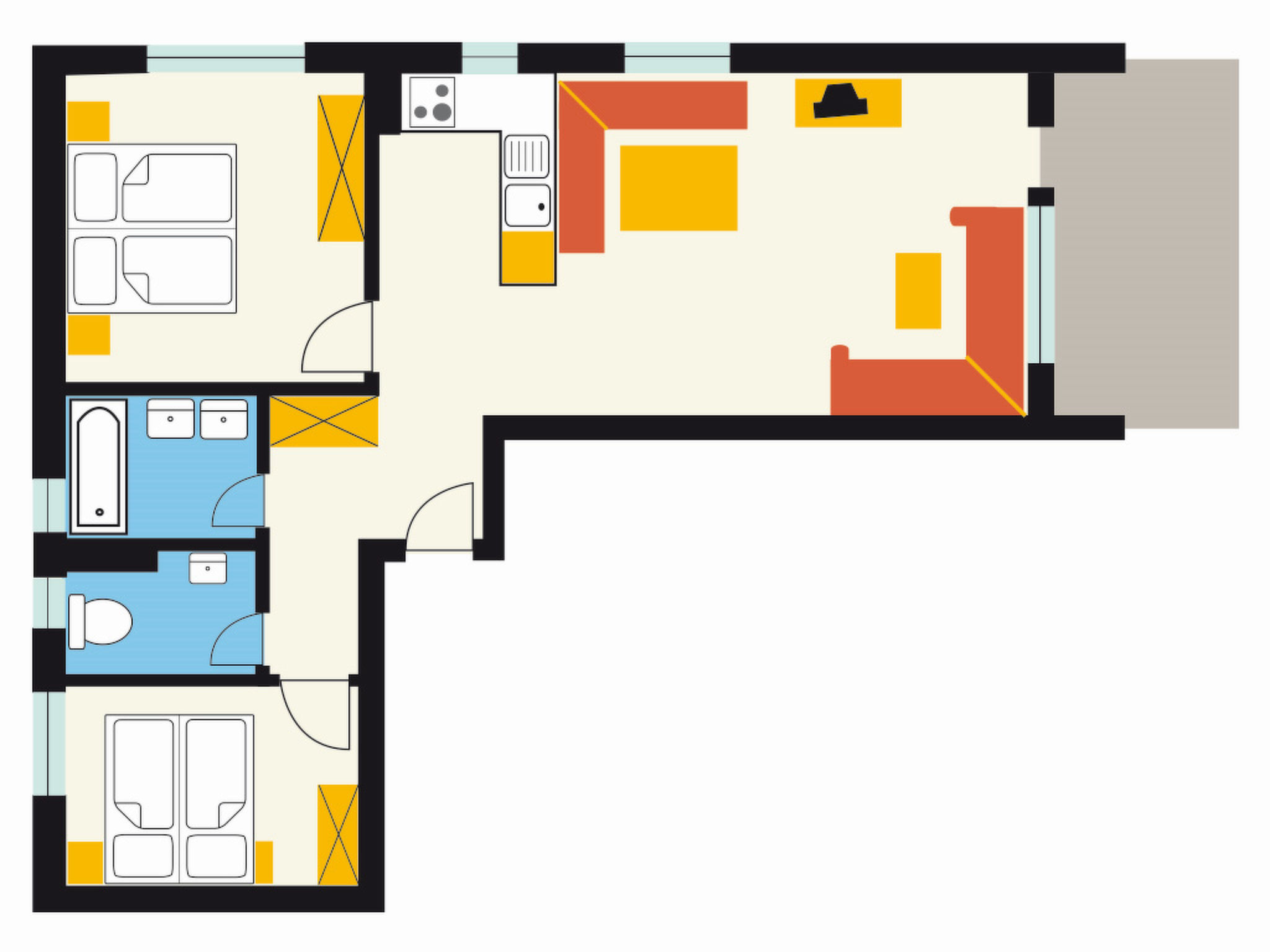 Photo 20 - 2 bedroom Apartment in Samnaun with mountain view