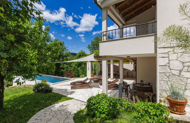 Casa de 4 quartos em Cerovlje com piscina privada e jardim - Foto 12