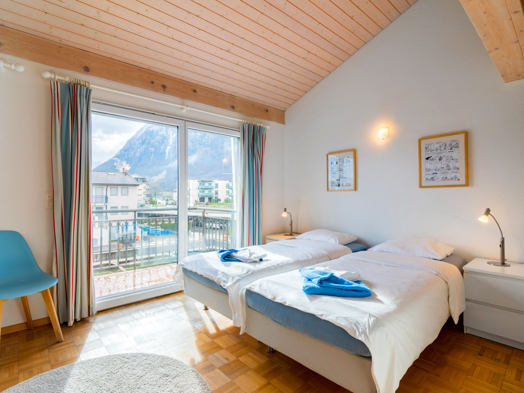 Foto 13 - Apartamento de 4 habitaciones en Port-Valais con vistas a la montaña