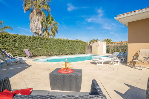 Foto 27 - Casa de 4 quartos em Canet-en-Roussillon com piscina privada e vistas do mar