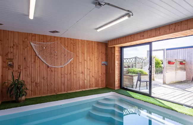 Casa de 4 quartos em Guimaëc com piscina privada e jardim - Foto 35
