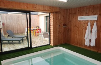 Foto 1 - Casa con 3 camere da letto a Guimaëc con piscina privata e vista mare