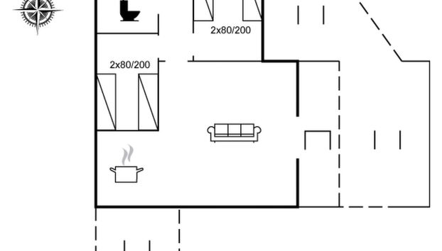 Haus mit 2 Schlafzimmern in Skarrev mit terrasse - Foto 2