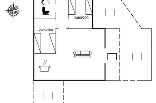 Photo 2 - 2 bedroom House in Skarrev with terrace