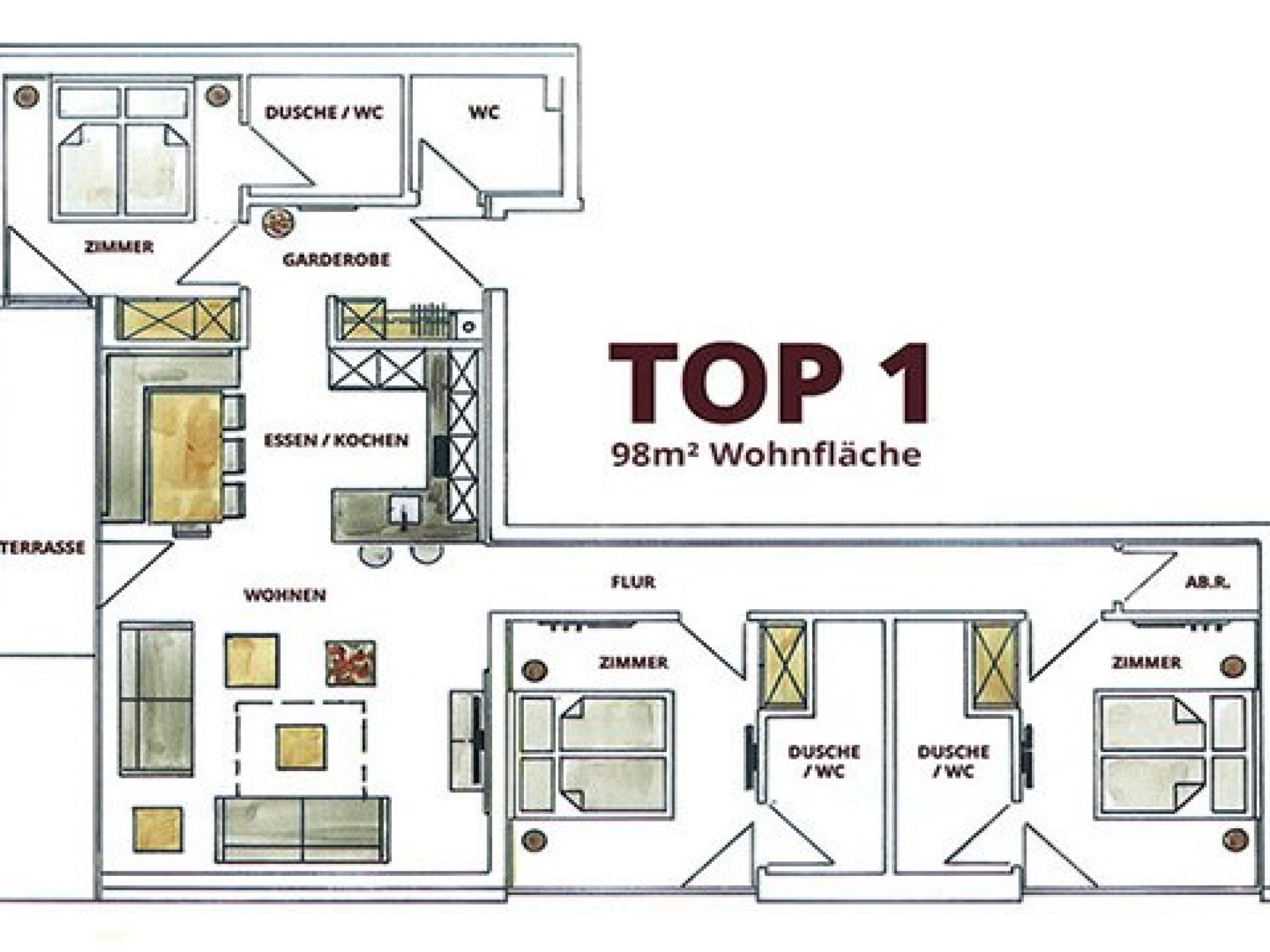 Foto 12 - Apartamento de 4 habitaciones en Zell am See con terraza y vistas a la montaña