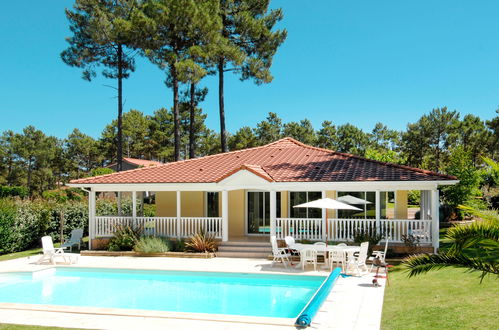 Foto 4 - Casa de 3 habitaciones en Lacanau con piscina privada y terraza