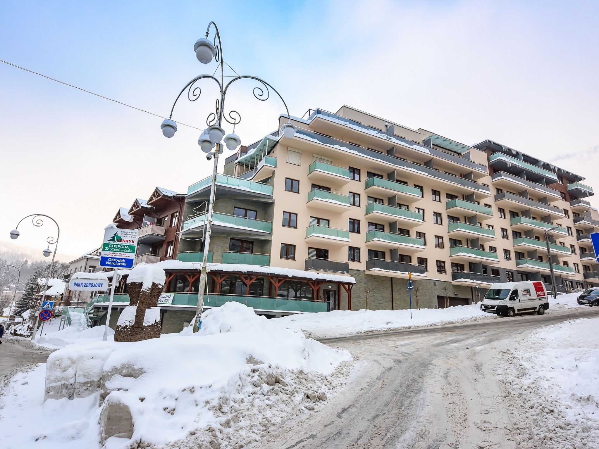 Foto 18 - Apartment mit 1 Schlafzimmer in Krynica-Zdrój mit blick auf die berge