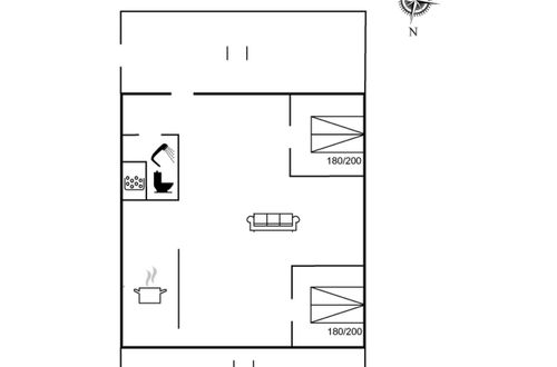 Foto 14 - Casa de 2 quartos em Rømø com terraço