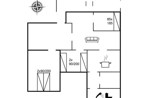 Foto 2 - Casa con 3 camere da letto a Rømø con terrazza