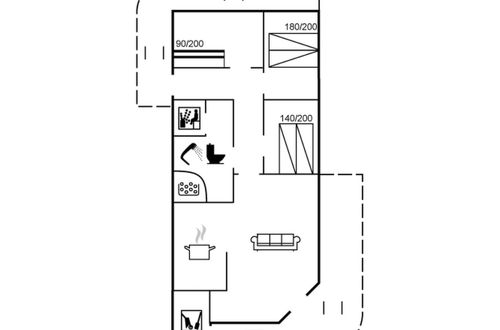 Foto 2 - Casa de 3 quartos em Rømø com terraço e sauna