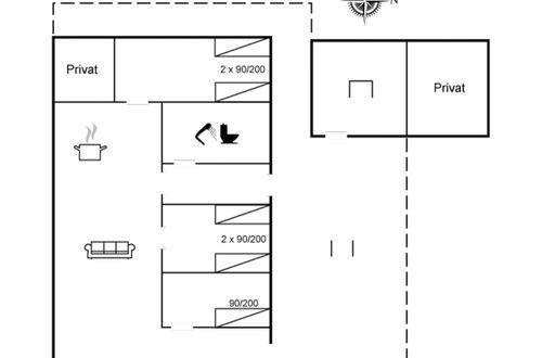 Foto 2 - Casa de 3 quartos em Rømø com terraço