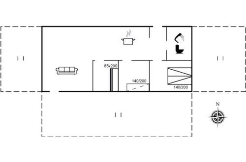 Foto 2 - Casa de 3 quartos em Saltum com terraço