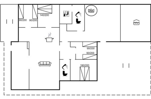 Foto 2 - Haus mit 4 Schlafzimmern in Væggerløse mit privater pool und terrasse