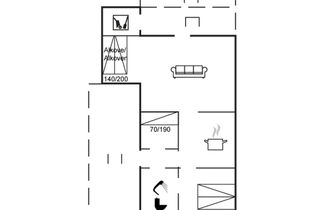 Foto 2 - Casa de 2 quartos em Hvide Sande com terraço