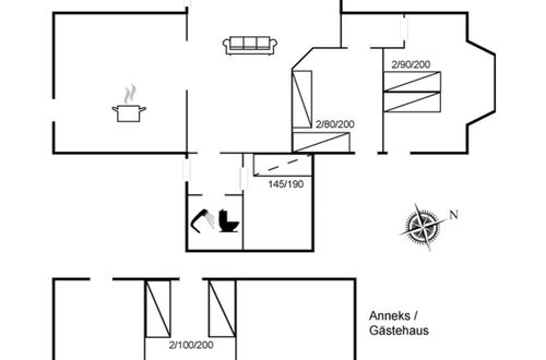 Foto 2 - Casa de 3 quartos em Harboøre com terraço