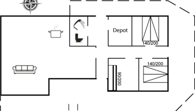 Foto 1 - Casa de 3 quartos em Blokhus com terraço