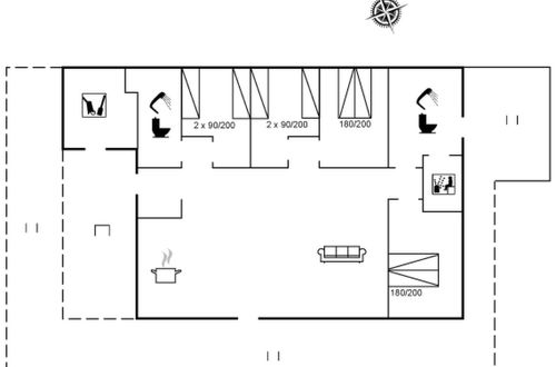 Photo 1 - Maison de 4 chambres à Klitmøller avec terrasse et sauna