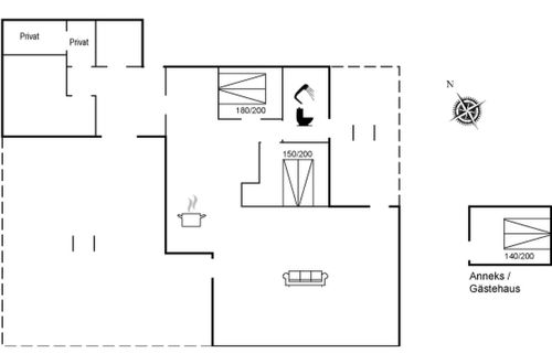 Foto 2 - Casa de 2 quartos em Hals com terraço