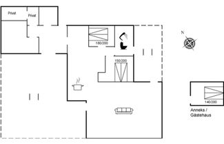 Foto 2 - Casa de 2 quartos em Hals com terraço