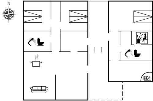 Foto 2 - Casa de 3 quartos em Skjern com terraço e sauna