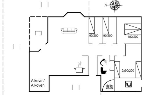 Foto 2 - Haus mit 4 Schlafzimmern in Ålbæk mit terrasse