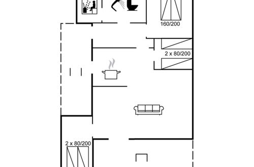 Photo 2 - Maison de 3 chambres à Hesselager avec terrasse et sauna