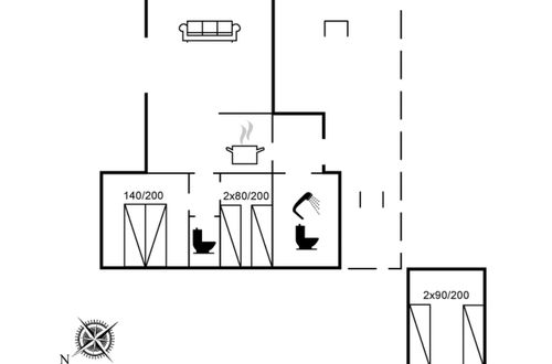 Photo 2 - Maison de 2 chambres à Bjert avec terrasse