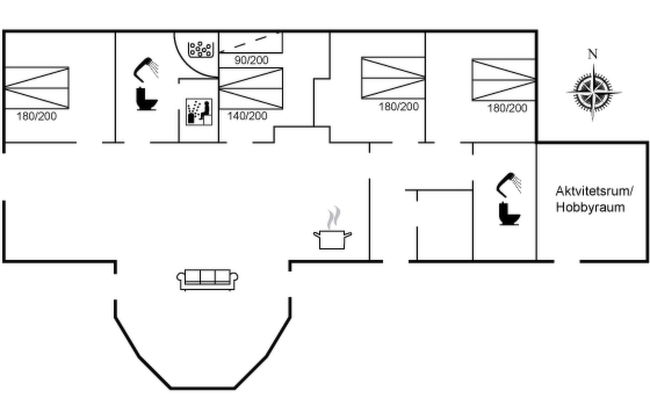 Casa de 4 quartos em Hjørring com terraço e sauna - Foto 2
