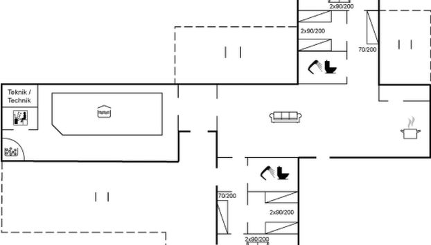 Casa con 4 camere da letto a Fjerritslev con piscina privata e terrazza - Foto 2