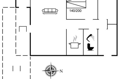 Foto 2 - Casa de 1 quarto em Rømø com terraço