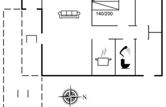 Foto 2 - Casa de 1 quarto em Rømø com terraço