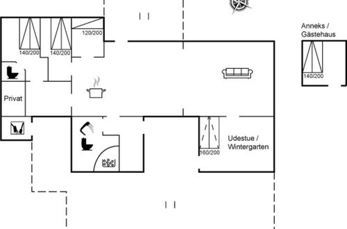 Foto 2 - Casa de 3 quartos em Løkken com terraço