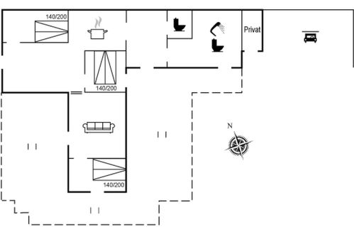 Foto 20 - Casa de 3 habitaciones en Løkken con terraza