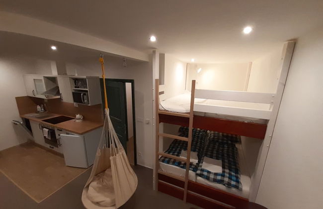 Apartamento de 1 quarto em Desná com jardim e banheira de hidromassagem - Foto 6