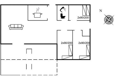 Foto 2 - Casa de 3 quartos em Hasle com terraço