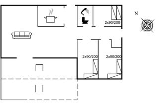 Foto 2 - Casa de 3 quartos em Hasle com terraço