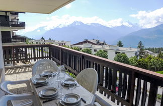 Foto 1 - Apartment mit 2 Schlafzimmern in Crans-Montana mit blick auf die berge