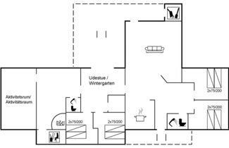 Foto 2 - Casa de 4 quartos em Aakirkeby com terraço e sauna