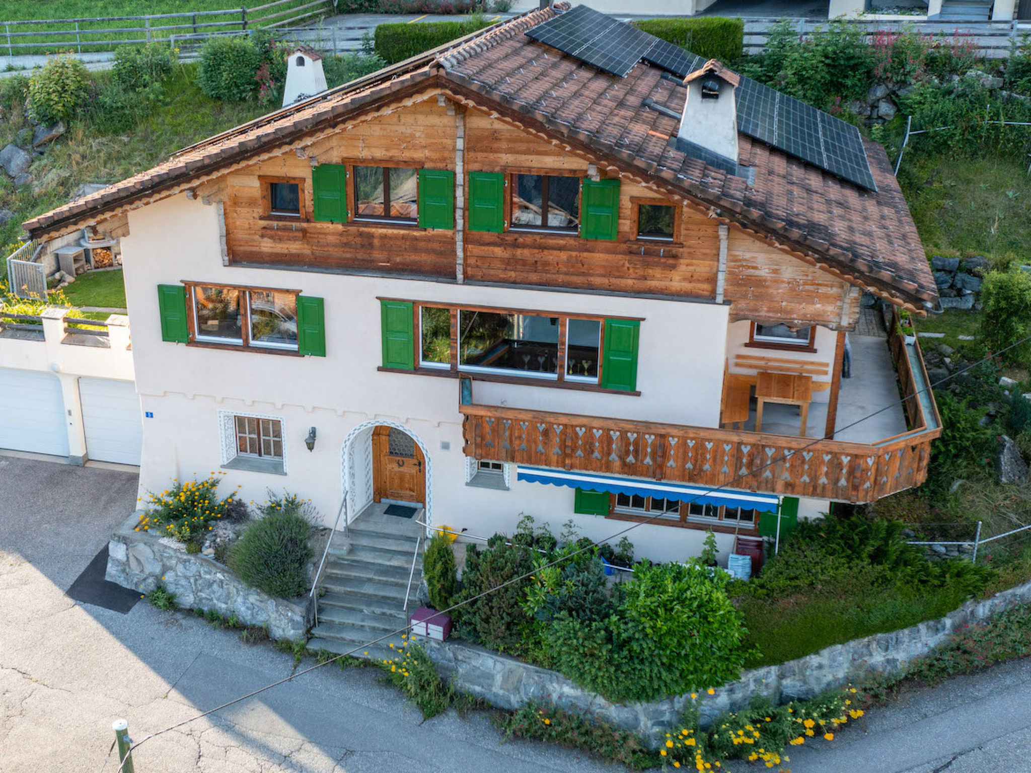 Photo 1 - Appartement de 4 chambres à Luzein avec piscine et vues sur la montagne