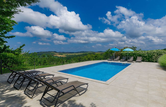 Casa de 6 quartos em Buje com piscina privada e jardim - Foto 46