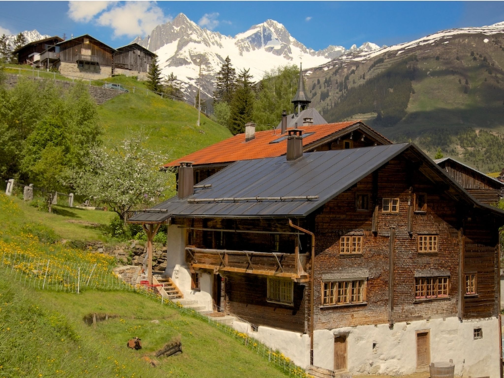 Photo 1 - Appartement de 3 chambres à Tujetsch avec vues sur la montagne