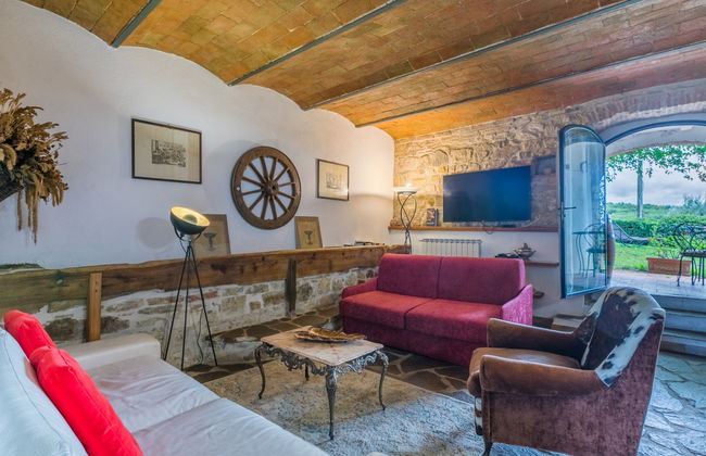 Apartment mit 1 Schlafzimmer in San Casciano in Val di Pesa mit schwimmbad und garten - Foto 4