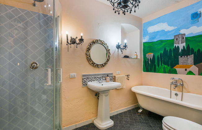 Apartment mit 1 Schlafzimmer in San Casciano in Val di Pesa mit schwimmbad und garten - Foto 17