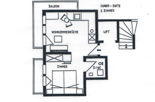 Foto 10 - Apartment mit 1 Schlafzimmer in Saas-Fee