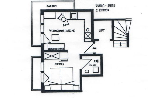 Foto 20 - Apartamento de 1 quarto em Saas-Fee