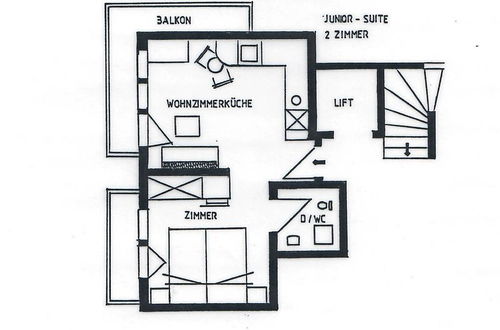 Foto 10 - Apartamento de 1 quarto em Saas-Fee