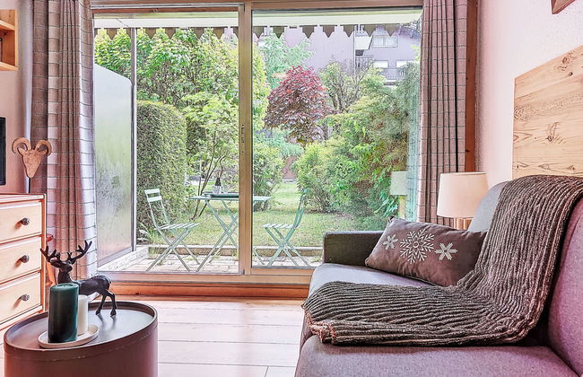 Apartamento de 1 quarto em Chamonix-Mont-Blanc com jardim e terraço - Foto 1