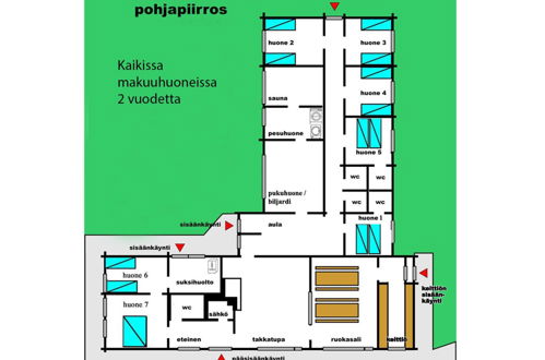 Foto 27 - Casa de 7 habitaciones en Kuusamo con sauna y vistas a la montaña